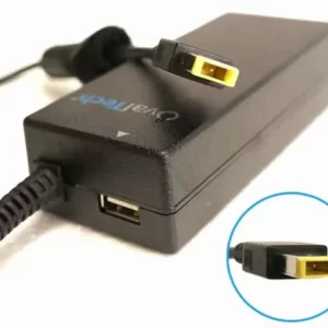 Adaptador OTAC-E77 para Computadora Portátil 20V/4.5AH Cuadrada + USB Marca OvalTech