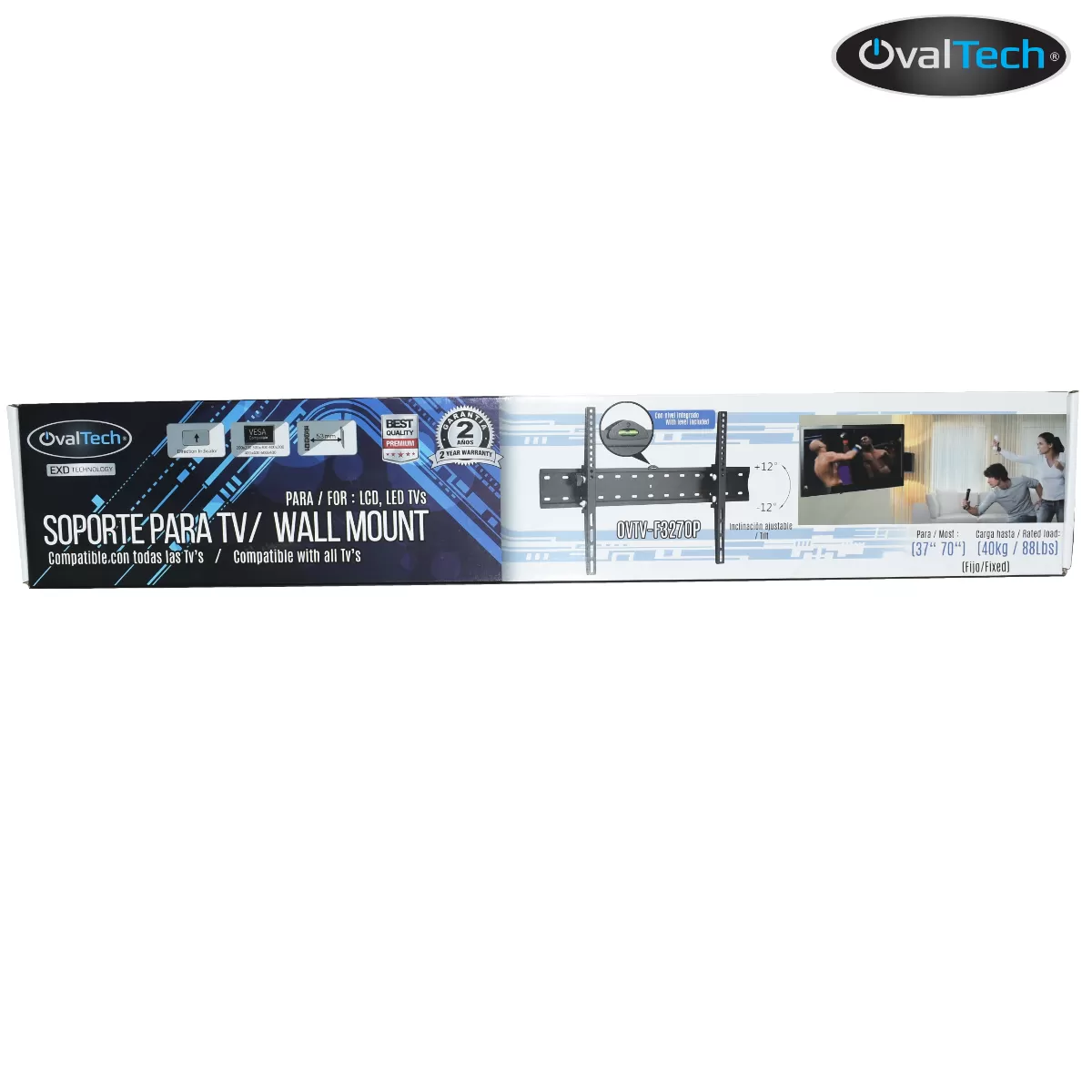 Soporte Movil OVALTECH OVTV-M3270P para TV de 32 pulgadas a 70 pulgadas (Resistencia 35kgs) - Imagen 4