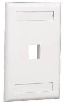 Placa PANDUIT NK1FWHY, Color blanco