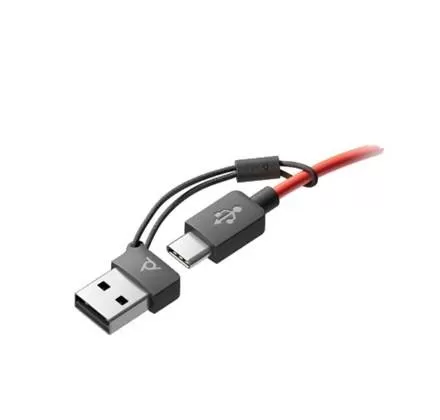 HP Poly Blackwire 3325, Alambricos, USB-C con adaptador USB-C/A, conector 3.5 mm, Binaural, Teams - Imagen 2