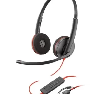 HP Poly Blackwire 3220, USB-C con adaptador USB-C/A, Alambricos, Binaural