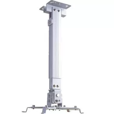 Soporte de Proyector Universal, para Techo ó Pared, Expandible de 43 a 63 cms, en Acero, con Resistencia de 10 kg, Color Blanco, BROBOTIX 573106 - Imagen 2