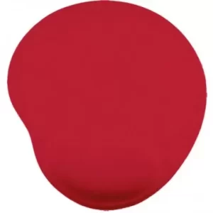 Mouse Pad, C/ Almohadilla Tipo Gel, ROJO, Antiderrapante, Monótono, 24.5*21.5*0.2 Cms, BROBOTIX 500074R