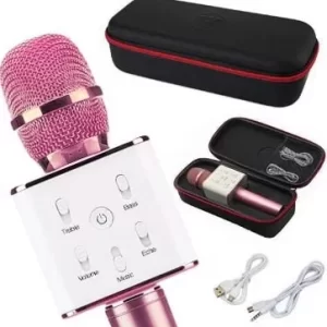 Micrófono BROBOTIX 832464, Inalámbrico, Rosa