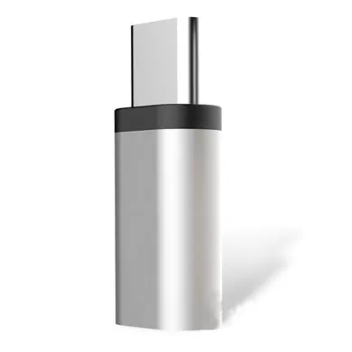Adaptador BROBOTIX 235694, USB C, Micro USB, Negro, Plata