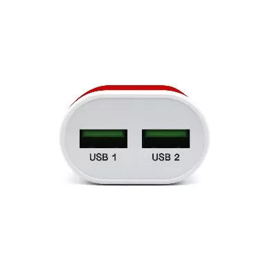 CARGADOR BROBOTIX BROBOTIX 2 PTS USB 161264R, Rojo, Pared, 5 V - Imagen 5