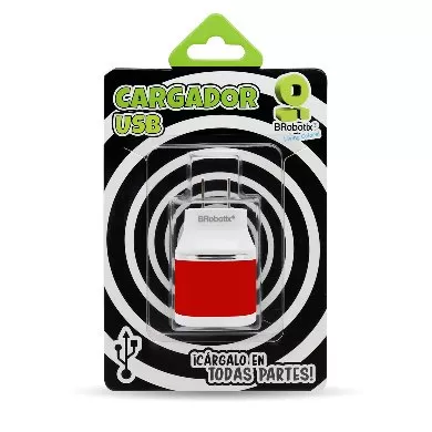 CARGADOR BROBOTIX BROBOTIX 2 PTS USB 161264R, Rojo, Pared, 5 V - Imagen 7