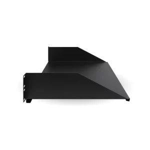 Charola Lisa para Rack 2U X 35 cms BROBOTIX 830733, Negro, Acero, 20 kg, 2U