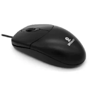 Mouse Básico USB BROBOTIX 497202, Negro, 3 Botones, Alámbrico, Óptico