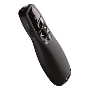 APUNTADOR Y PRESENTADOR LÁSER BROBOTIX R400, Negro, Inalámbrico/USB, 57 g, 15 m