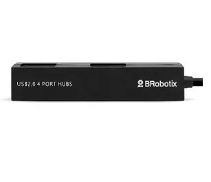 Hub USB V2.0, Compacto, 4 Puertos, Negro BROBOTIX 497677, USB V2.0, 4 puertos, 480 Mbit/s, Negro - Imagen 6