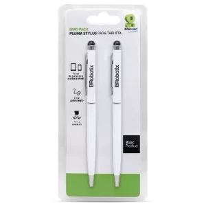 Pluma Stylus Tablet Duopk BROBOTIX 6000397 , Blanco