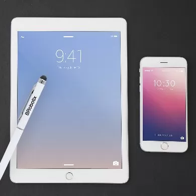 Pluma Stylus Tablet Duopk BROBOTIX 6000397 , Blanco - Imagen 2