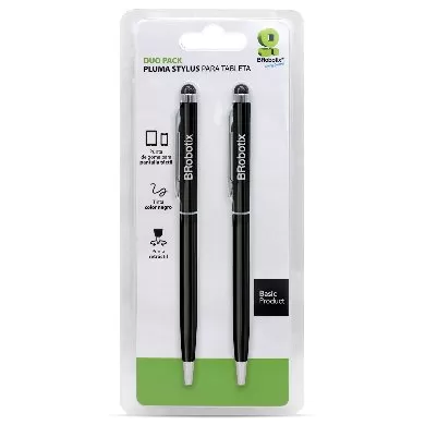 Pluma Stylus Tablet Duopk N BROBOTIX 6000403 , Negro - Imagen 2