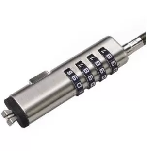 Candado de Combinación, NANO (NANOSAVER ), P/Portátiles, Acero, Negro, BROBOTIX 6000298 - Imagen 3