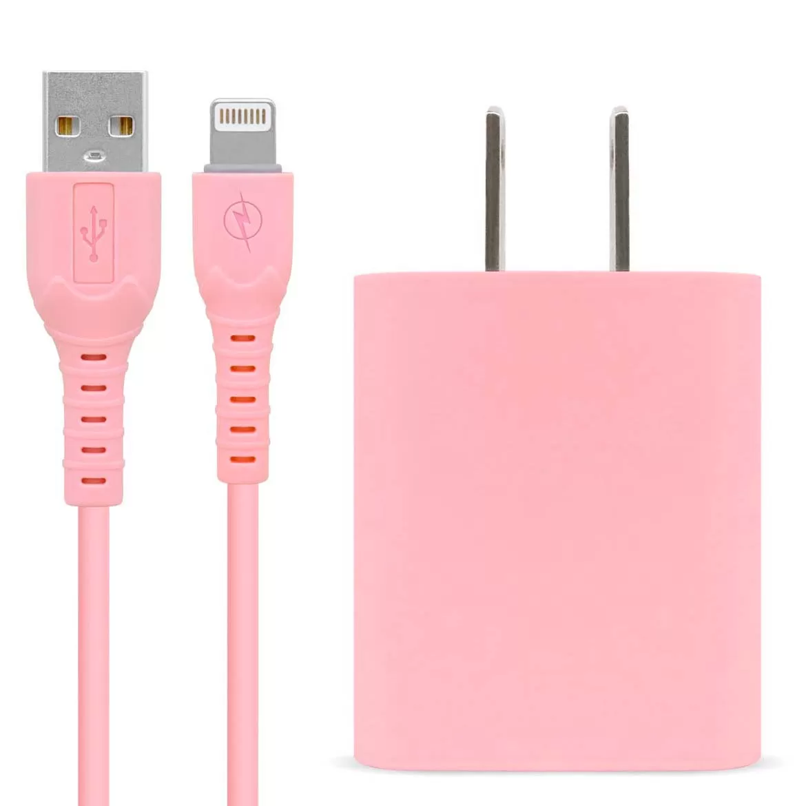 COMBO CARGA RÁPIDA: CARGADOR USB V3.0 + CABLE LIGHTNING. ROSA (6001363), Brobotix - Imagen 5
