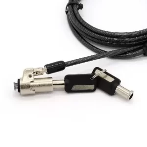 Candado de llave, (NANOSAVER ), P/Portátiles, Acero, Negro, BROBOTIX 6001639