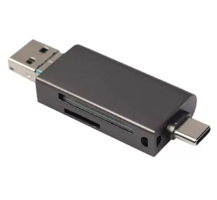 LECTOR OTG SD y MICRO SD USB TIPO A, MICRO USB Y TIPO C 6006085 BROBOTIX