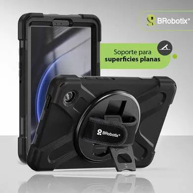 FUNDA PROTECTOR C/CORREA, USO RUDO, GIRO 360º , P/SAMSUNG GALAXY A9, 8.7 PULGADAS, C/MICA, X110/115/117, BROBOTIX 6006597 - Imagen 3
