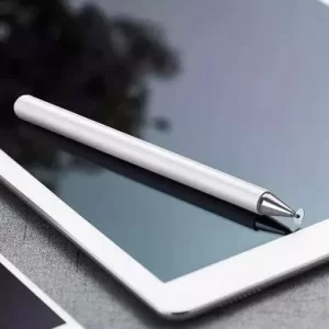 Lápiz-Pluma Stylus Capacitiva, para Tableta, Celular, Pantallas Touch, Universal, Blanca, 6007174, BROBOTIX