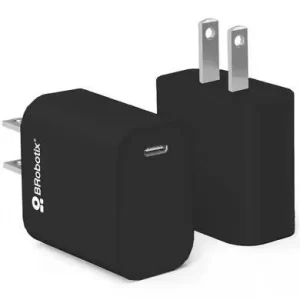 Cargador Carga Rápida, USB V3.0 20W, 1 Puerto Tipo C, Negro, 6006627, BROBOTIX