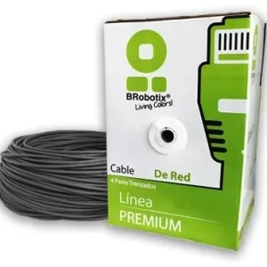 Bobina UTP, CAT5e, 305 m, Interior, Gris, Interior, CCA, BROBOTIX 065740