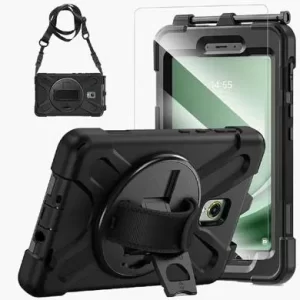FUNDA PROTECTOR C/CORREA, USO RUDO, GIRO 360º , P/SAMSUNG GALAXY ACTIVE 5, 8.0 Pulgadas, C/MICA, X300 Y X306, BROBOTIX 6007068