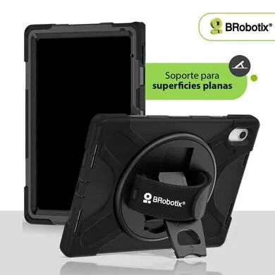 FUNDA PROTECTOR C/CORREA, USO RUDO, GIRO 360º , P/IPAD 11 Pulgadas, 11VA GENERACIÓN, A16, 2025, C/MICA, BROBOTIX 406016 RBT