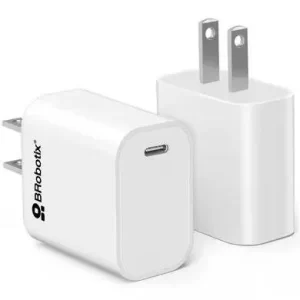 CARGADOR CARGA RÁPIDA, USB V3.0 20W, 1 PUERTO TIPO C, BLANCO, BROBOTIX, 6006610