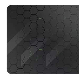 Mousepad Gaming, superficie extra suave y antiderrapante, repelente al agua, bordes cocidos, resistente, 40x90x.03 cms, gris, BROBOTIX 6007099