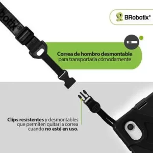 CORREA DE HOMBRO PARA FUNDA DE USO RUDO, COLOR NEGRO, 6005347 BROBOTIX
