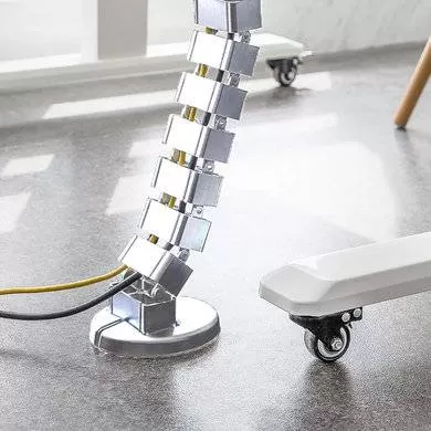 ORGANIZADOR DE CABLES EN VERTICAL ARTICULADO, MATERIAL ABS Y ACERO, COLOR PLATA, 6007143 BROBOTIX - Imagen 3