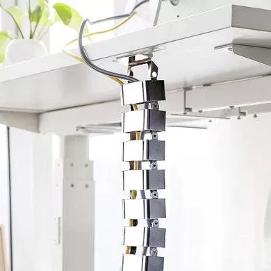 ORGANIZADOR DE CABLES EN VERTICAL ARTICULADO, MATERIAL ABS Y ACERO, COLOR PLATA, 6007143 BROBOTIX - Imagen 4