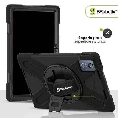 FUNDA PROTECTOR C/CORREA, USO RUDO, GIRO 360°, PARA LENOVO TAB K11 PLUS TB352XU, CON MICA, 406153 BROBOTIX