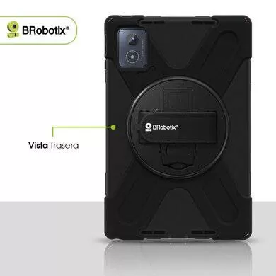 FUNDA PROTECTOR C/CORREA, USO RUDO, GIRO 360°, PARA LENOVO TAB K11 PLUS TB352XU, CON MICA, 406153 BROBOTIX - Imagen 3