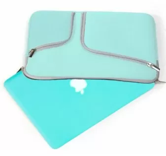 Funda, 15.4 Pulgadas, p/Laptop, Neopreno, Menta, BROBOTIX 457896M
