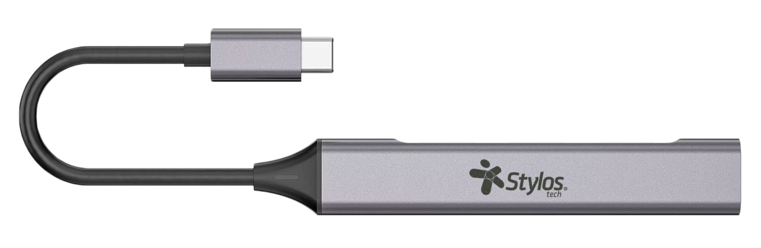 Adaptador HUB 4 En 1 Stylos. STCBHUB42G - Imagen 2