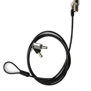 CANDADO DE LLAVE PARA LAPTOP TIPO T V-BAR LONGITUD DE CABLE 1.8 MTS GROSOR DEL CABLE 4mm