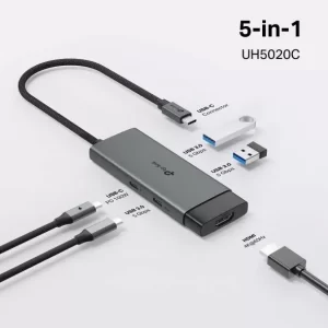 Concentrador USB tipo C 5 en 1 (UH5020C)