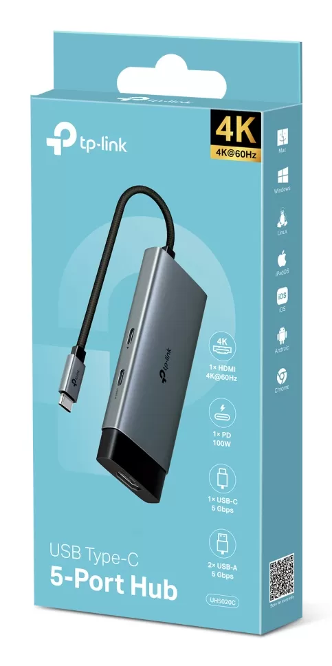 Concentrador USB tipo C 5 en 1 (UH5020C) - Imagen 2