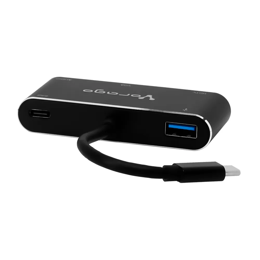 Convertidor Vorago 5 en 1 ADP-350 Usb tipo C a HDMI, VGA, Usb 3.0, Jack 3.5MM, PD - Imagen 7