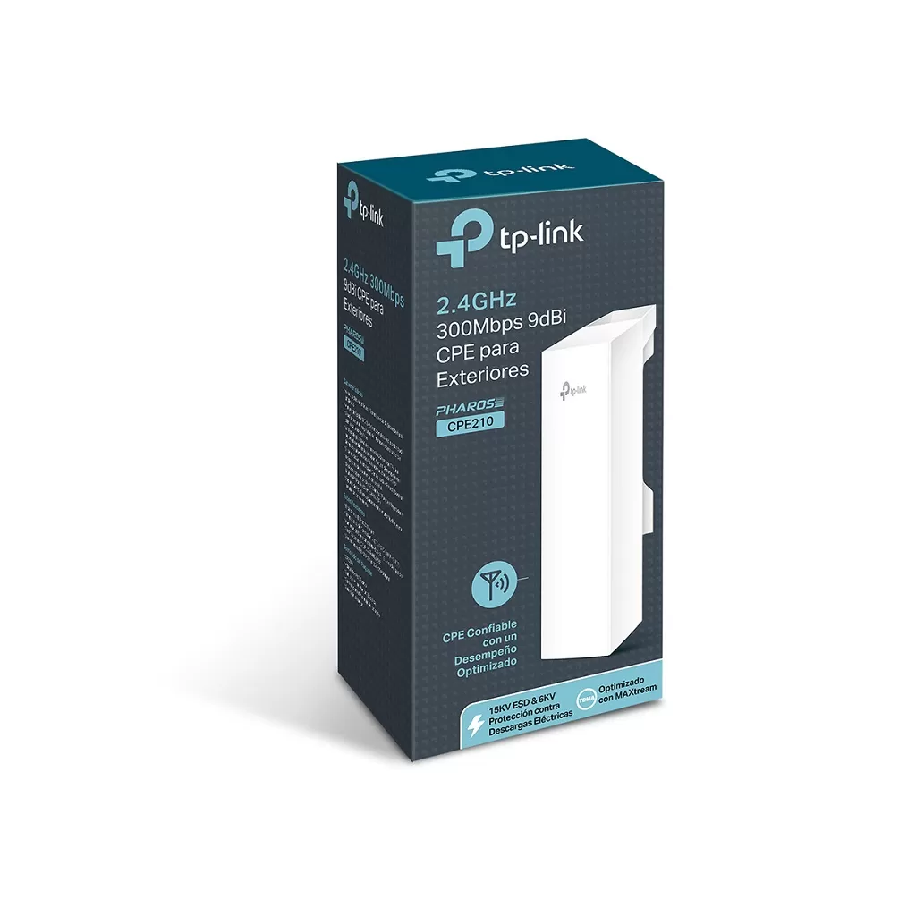 ACCESS POINT DE EXTERIOR TP-LINK CPE210 DE 9BDI Y ANTENAS MIMO TECNOLOGÍA PHAROS MAXTREAM TDMA - Imagen 5