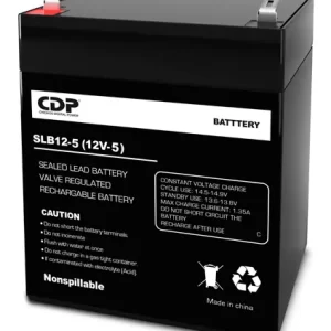 Batería modelo SLB-12/5 de 12 volt 5 amperes sellada libre de mantenimiento (no derramable)