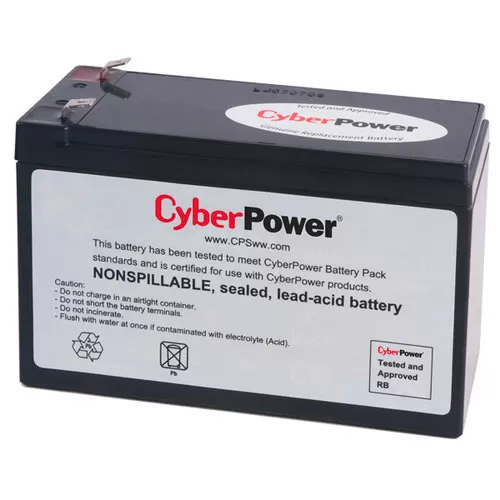 Batería de Reemplazo CyberPower RB1290, Negro, 12 V, 9 AH