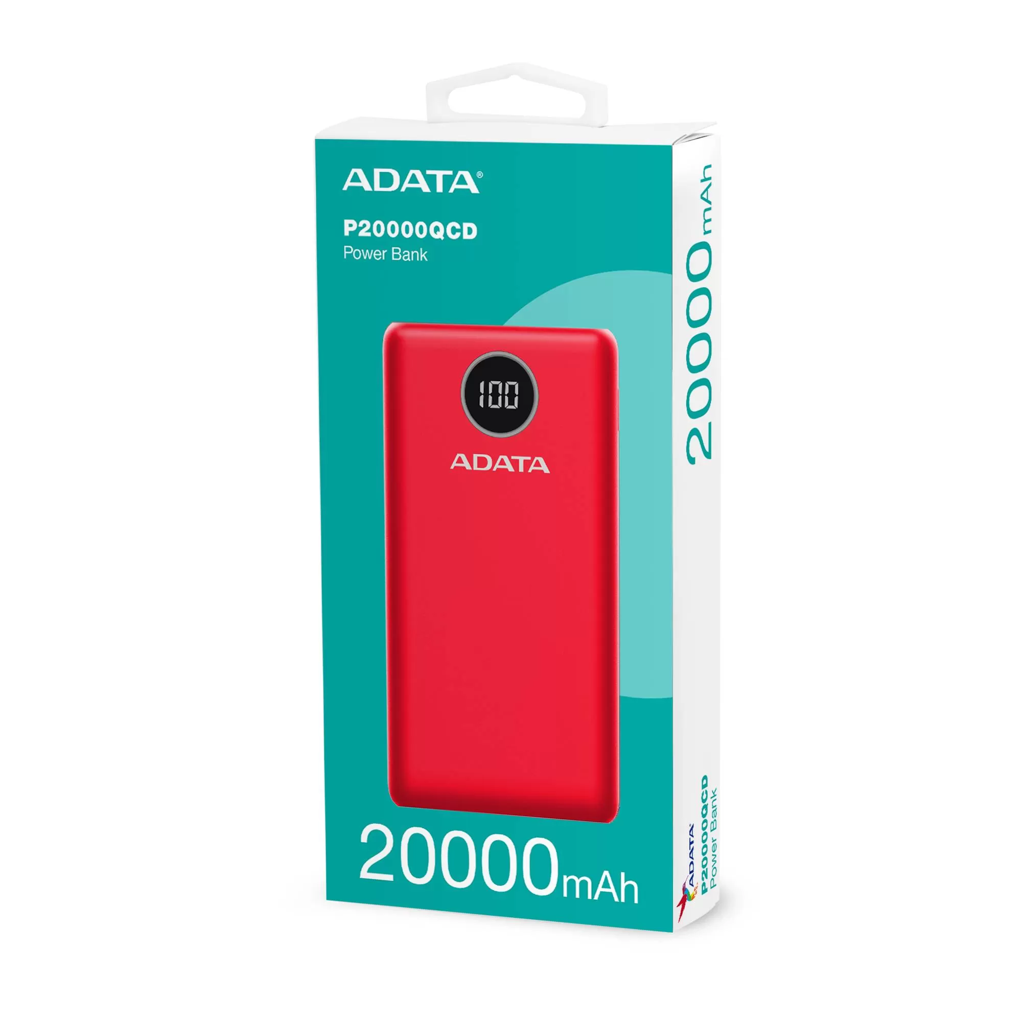 PowerBank ADATA P20000QCD, 20,000 mAh. Compatible con Qualcomm QC 3.0 y USB Power Delivery 3.0. indicador digital de carga y 2 puertos USB-A y 1 USB-C - Imagen 4