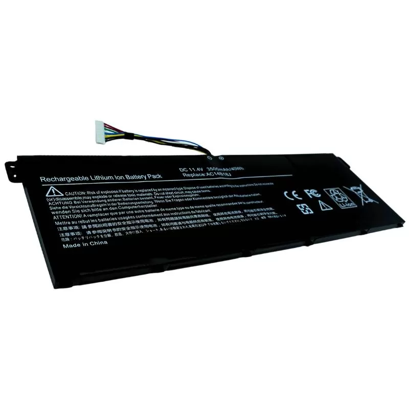 Bateria para computadora marca OVALTECH OTRE3-112 - 11.4V 40Whr OTRE3-112 3 Celdas para Acer Aspire E3-111, E3-112, E3-112M, E3-721, E5-771, AC14B18J AC14 - Imagen 2
