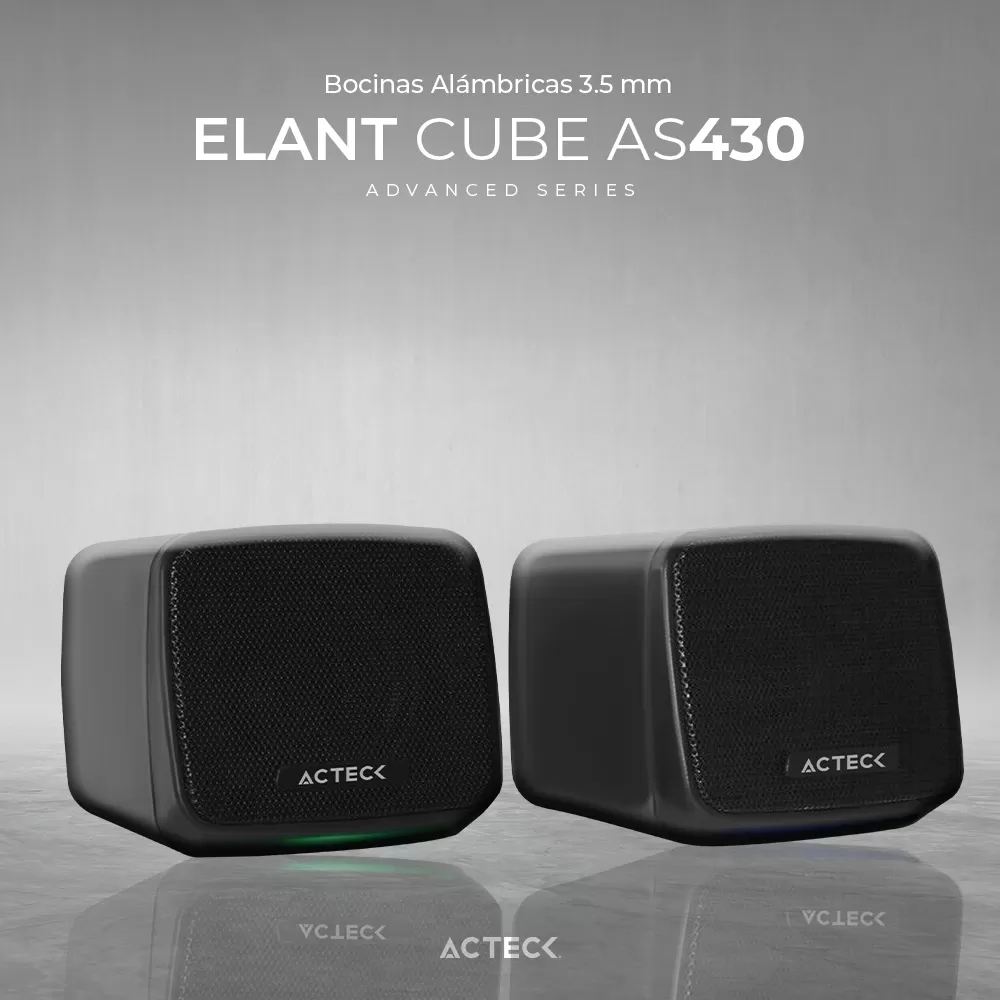 Bocinas Alámbricas 3.5 mm Elant Cube AS430 Advanced Series - Imagen 2