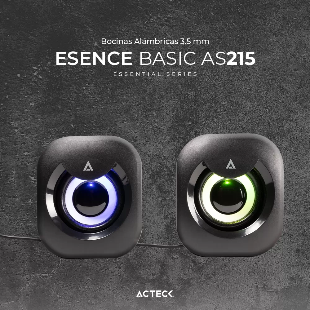 Bocinas Alámbricas 3.5 mm Esence Basic AS215 Essential Series - Imagen 3
