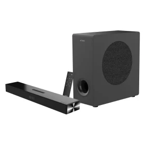 Sistema De Soundbar 2.1 Dynamic Thin BS600 Advanced Series,Control Remoto incluido, Color Negro. AC-940801