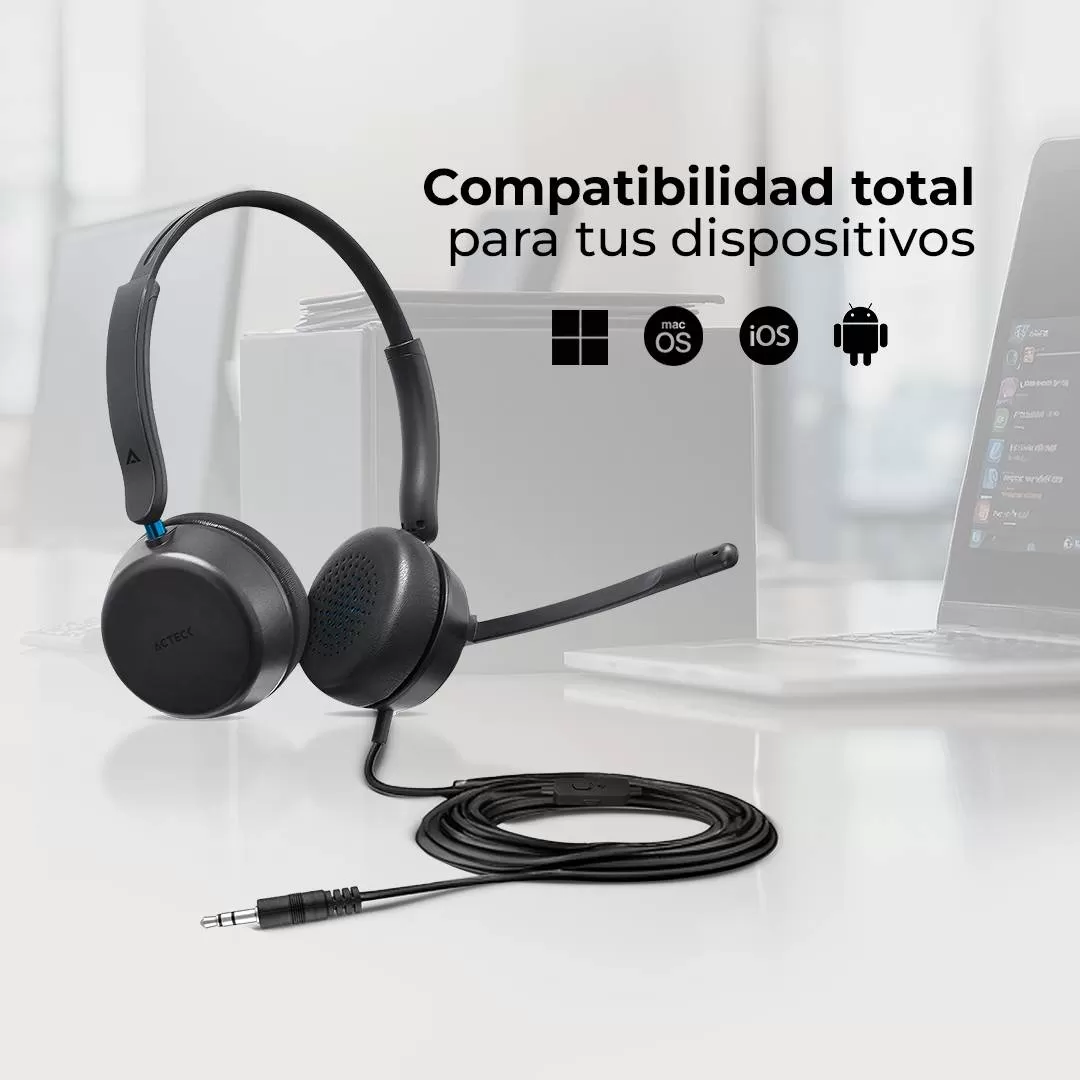 Audífono Alámbrico ACTIVE PLUS HC560, Conexión Aux. 3.5, Micrófono Unidireccional - Imagen 2